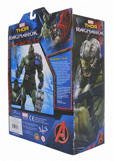 Marvel Select Thor Ragnarok Gladiator Hulk Figure In Packaging