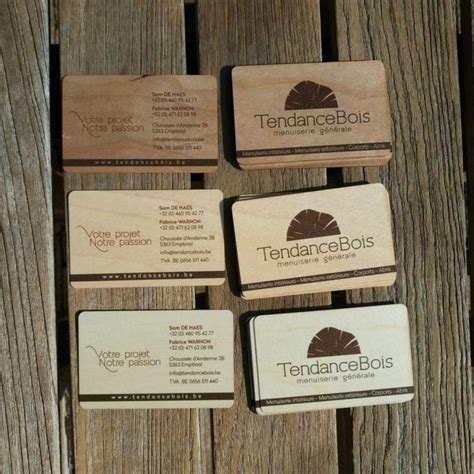 Printed Wooden Business Card