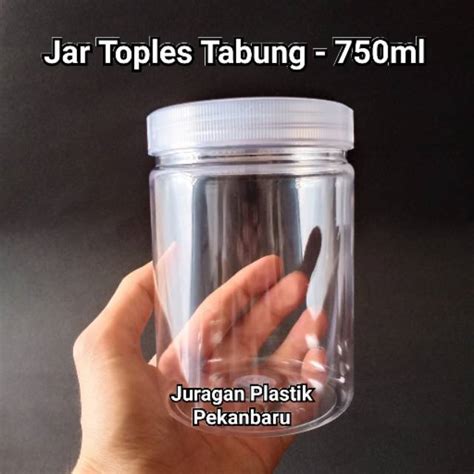 Jual Toples Jar Plastik Silinder Ml Botol Toples Tabung Tinggi