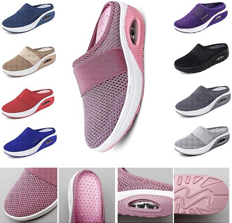 Women S Air Cushion Slip On Walking Shoes Orthopedic Diabetic Walking