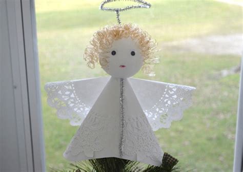 Homemade Christmas Tree Angel Toppers