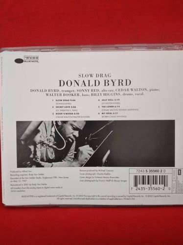 Cd Donald Byrd Slow Drag Cuotas Sin Inter S