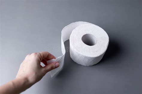 Toilet Paper Roll Soft Tissue Paper Stock Image Image Of Hand Wipe