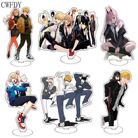 Mô hình Standee Anime Chainsaw Man Acrylic Stands Model Plate