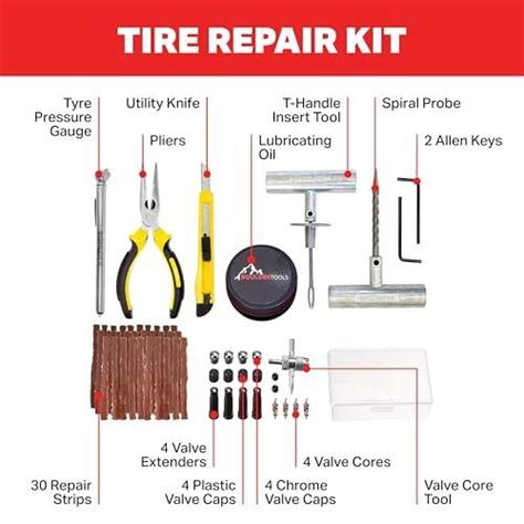 Boulder Tools Heavy Duty Tire Repair Kit Flat Tire Puncture Repair