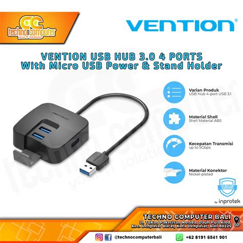 Vention Usb Hub Port With Power Stand Holder Super Speed Chb