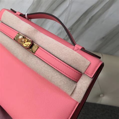 Saudi Arabia Bahrain Hermes Mini Kelly Pochette Swift K Rose Dete