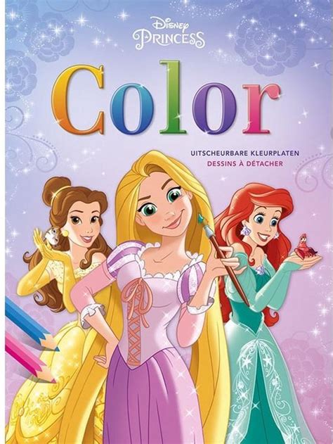 Disney Princess Kleurboek Blok Met Uitscheurbare Kleurplaten Bol