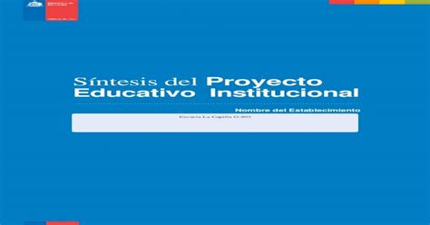 S Ntesis Del Proyecto Educativo Institucional Nombre Del