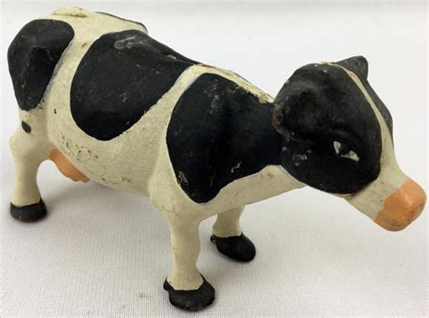 Sold At Auction Vintage Cast Iron Cow Coin Still Bank