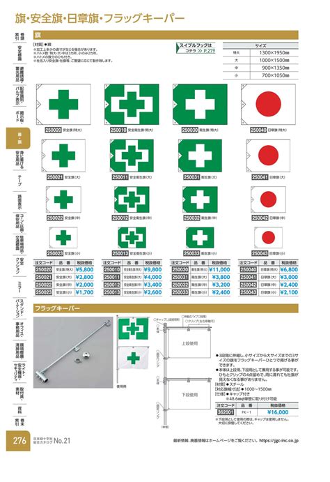 がございま 日本緑十字社 衛生旗 1300×2100mm 布製 250030 1枚 （メーカー直送） ぱーそなるたのめーる 通販