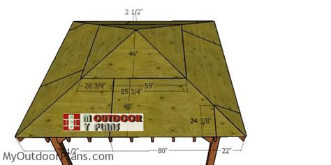 12x12 Hip Roof for Gazebo - DIY Plans | MyOutdoorPlans