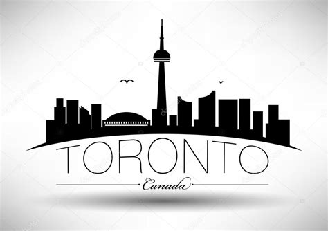 Toronto City Skyline Design Stock Vector By Kursatunsal