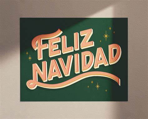 Feliz Navidad Greeting Card / Holiday Greeting Cards / | Etsy | Festive ...