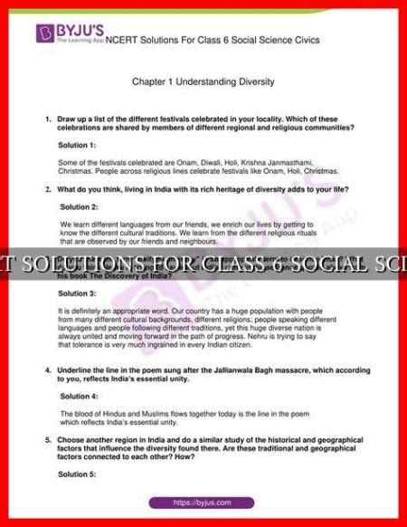 Ncert Solutions For Class 6 Social Science Wadaef