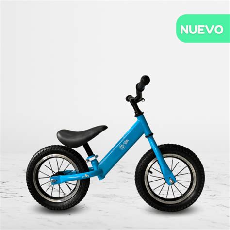 Bicicleta De Equilibrio Aro Caucho Balance Light Blue Cuzka