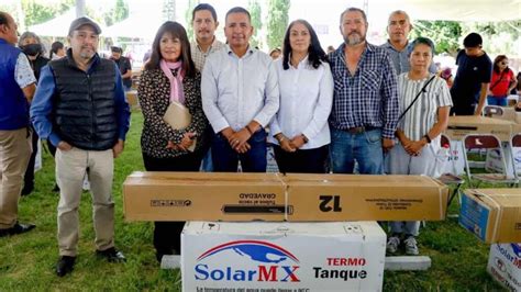 Edil De San Andr S Cholula Entrega Calentadores Solares