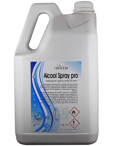 ALCOOL SPRAY PRO LT 5 Multiuso A Base Di Alcool Etilico Al 70