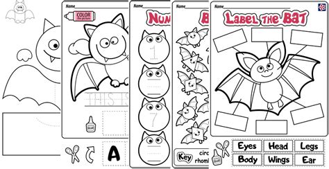 Printable Bat Worksheets. TeachersMag.com