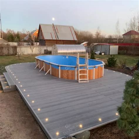 Подиум для каркасного бассейна — Готовые работы Darnex