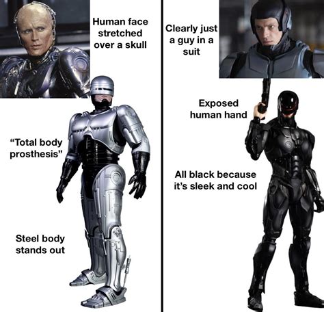 Robocop (1987) vs Robocop (2014) : r/TopCharacterDesigns