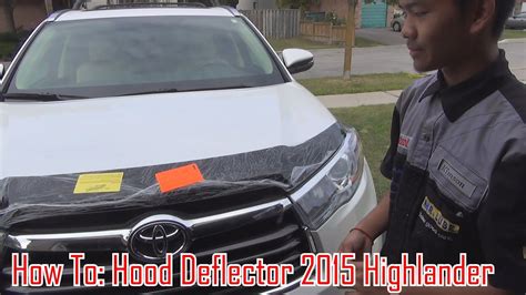 HD How To Install Hood Bug Deflector On 14 20 Toyota Highlander