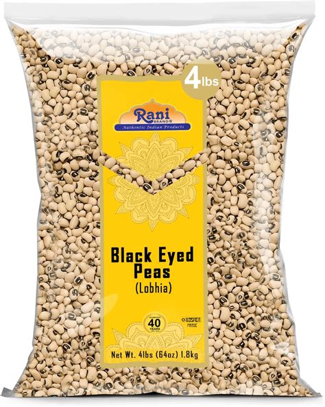 Jiva Organics Organic Black Eye Peas 2 Pound Bag Cowpeas