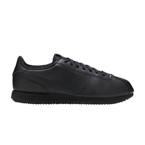 Nike Cortez Basic Leather Black Anthracite 819719 001 Solesense