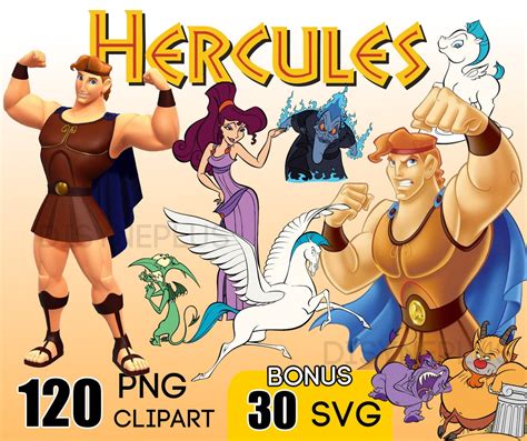 Hercules PNG Hercules Clipart Hercules SVG Pegasus Png Etsy Italia