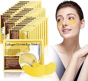 URAQT 24K Gold Powder Masque Pour Les Yeux CollagèNe 30Pcs Gold Under