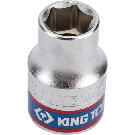 Торцевая стандартная шестигранная головка 3/8", 9мм KING TONY 333509M ...