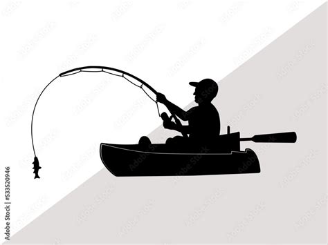 Vecteur Stock Bass Boat Svg File Bass Fishing Svg Gone Fishing