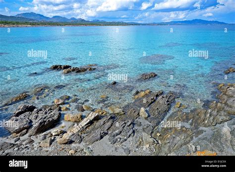 Sardinia Italy Beach Of Cala Sabina Near Golfo Aranci Stock Photo Alamy