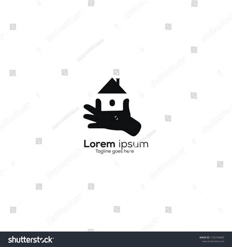 Black Vector Home Logo Design Template Stock Vector (Royalty Free ...