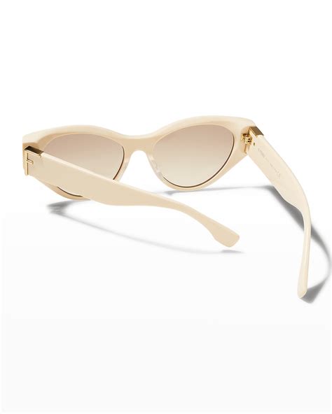 Fendi Tortoiseshell Acetate Cat Eye Sunglasses Neiman Marcus