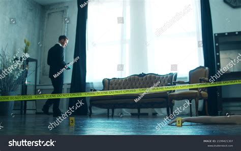 Detective Collecting Evidence Crime Scene Forensic Stock Photo 2199421307 | Shutterstock