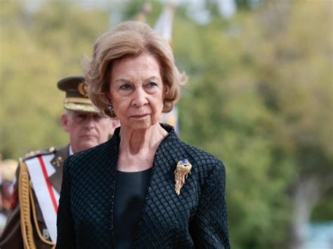 Sofía reina emérita de España En su primer acto oficial tras la