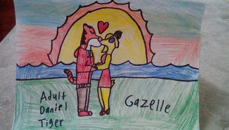 Adult Daniel Tiger X Gazelle Kiss In The Sunset Disney Amino