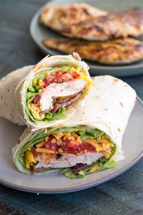 Spicy Chicken Bacon Ranch Wrap Easy Wrap Recipes