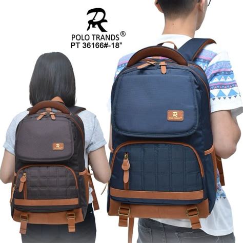 Polo Trands Tas Punggung Backpack Unisex L Tp Tas Ransel Tas