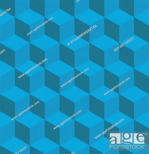 Seamless Tilable Isometric Cube Pattern Stock Photo Picture And Low