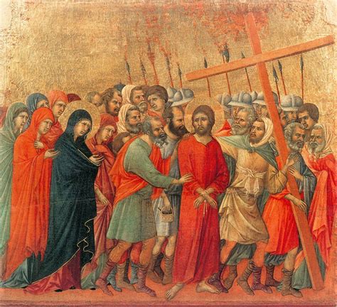 Way To Calvary Scene By Duccio Di Buoninsegna