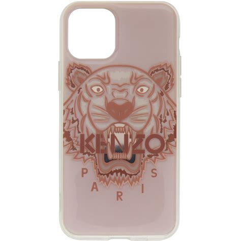 Kenzo Pink D Tiger Logo Iphone Case Kenzo