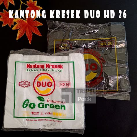 Jual Kantong Plastik Kresek Duo Hd Isi Lembar Shopee Indonesia