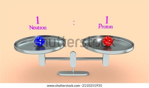 Proton Electron Mass Ratio 11 3d Stock Illustration 2110251935 ...