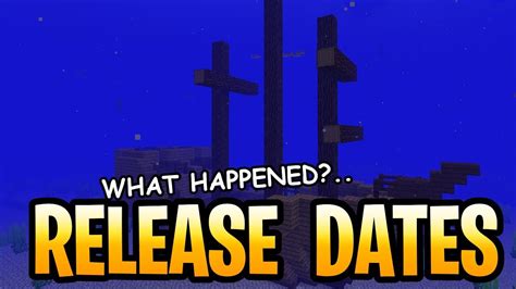 Minecraft Release Dates Whats Happened Update Aquatic Console