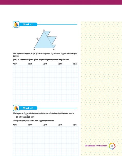 Tyt Dak Kada Geometr Renc Defter Dakika Yay Nlar