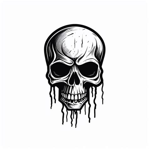 Premium Photo | Day of the Dead Skull Tattoo Design