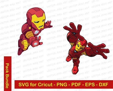 Iron Man Svg Bundle Iron Man Png Iron Man Cricut Silhouette Clipart Digital Vector Cut File