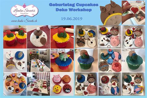 Kinder Geburtstags Cupcakes Deko Workshop Juni 2019 Lealu Sweets